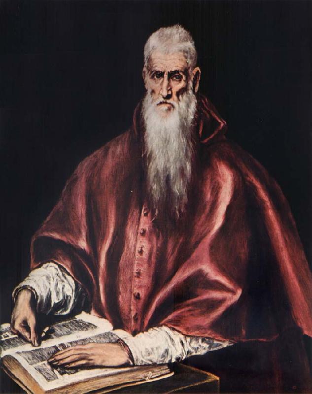 El Greco St.Jerome as a Cardinal oil painting image
